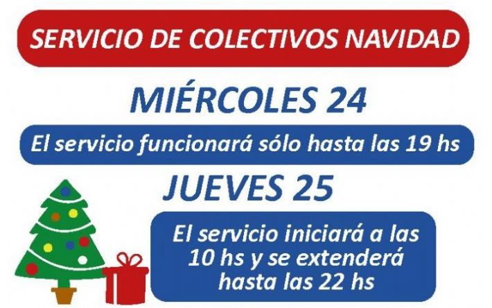 saeta servicio de colectivos para noche buena y ano nuevo