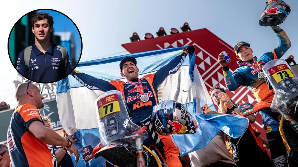 colapinto celebro el historico dakar de luciano benavides con un emotivo mensaje de orgullo argentino