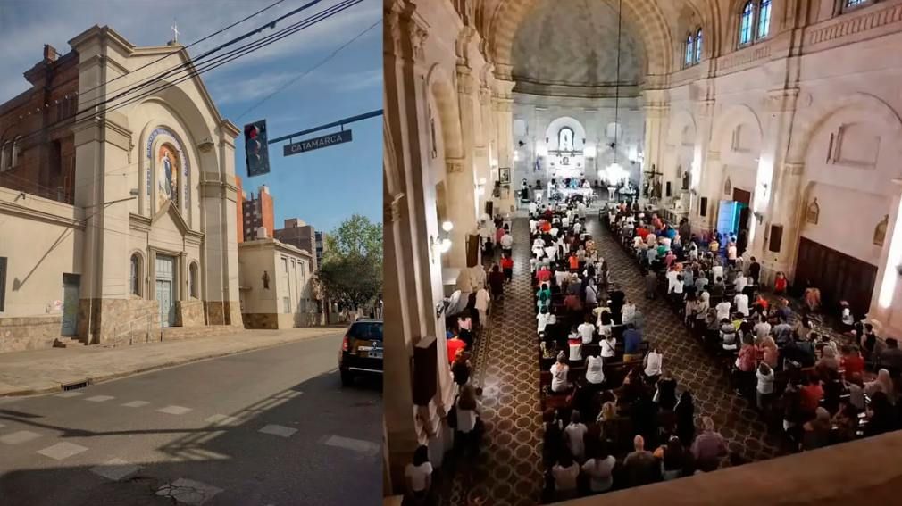 abandonaron a un bebe en una iglesia de rosario durante una misa
