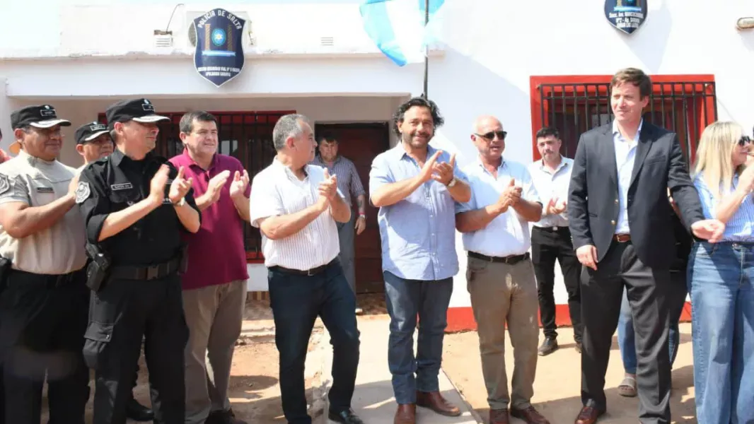 saenz inauguro en apolinario saravia una nueva base de investigacion narcocriminal