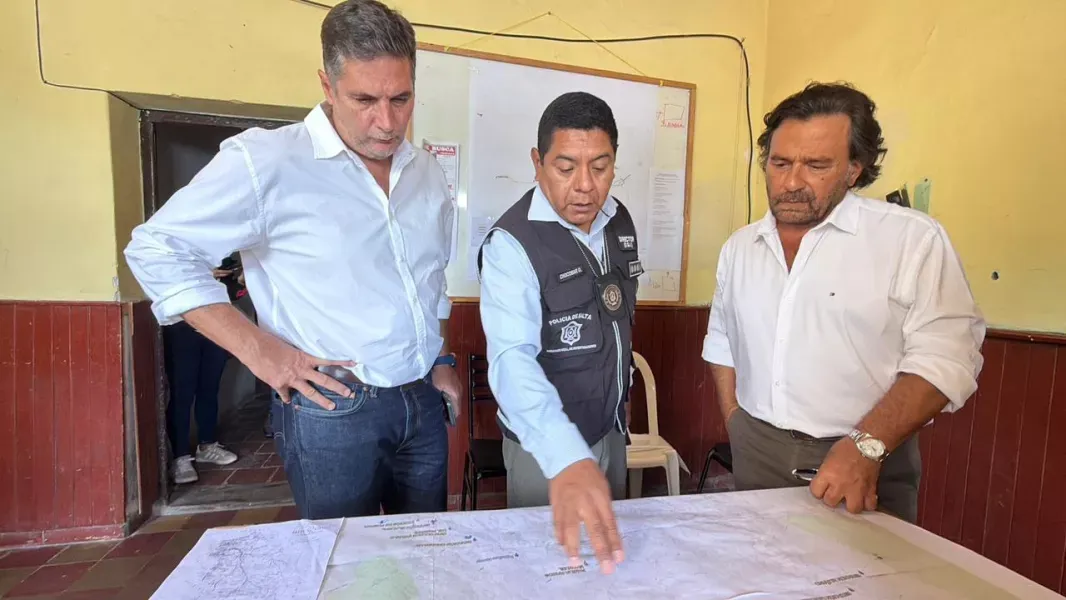 saenz refuerza el operativo y suma a gendarmeria nacional en la caceria de serapio