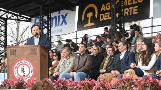 saenz reclamo mas federalismo y defendio al campo salteno en la expo rural