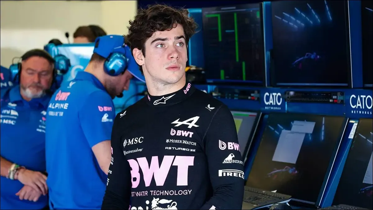 a colapinto se le detuvo el auto en la primera manana de pruebas de formula 1 en bahrein