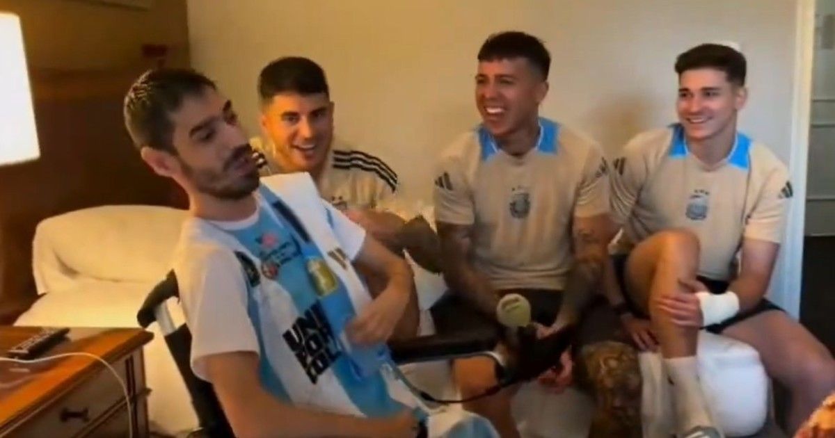 unos genios juli enzo y palacios sorprendieron a un hincha video