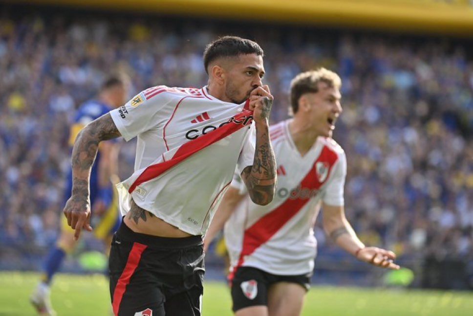 en la bombonera y con suplentes river le gano a boca 1 a 0