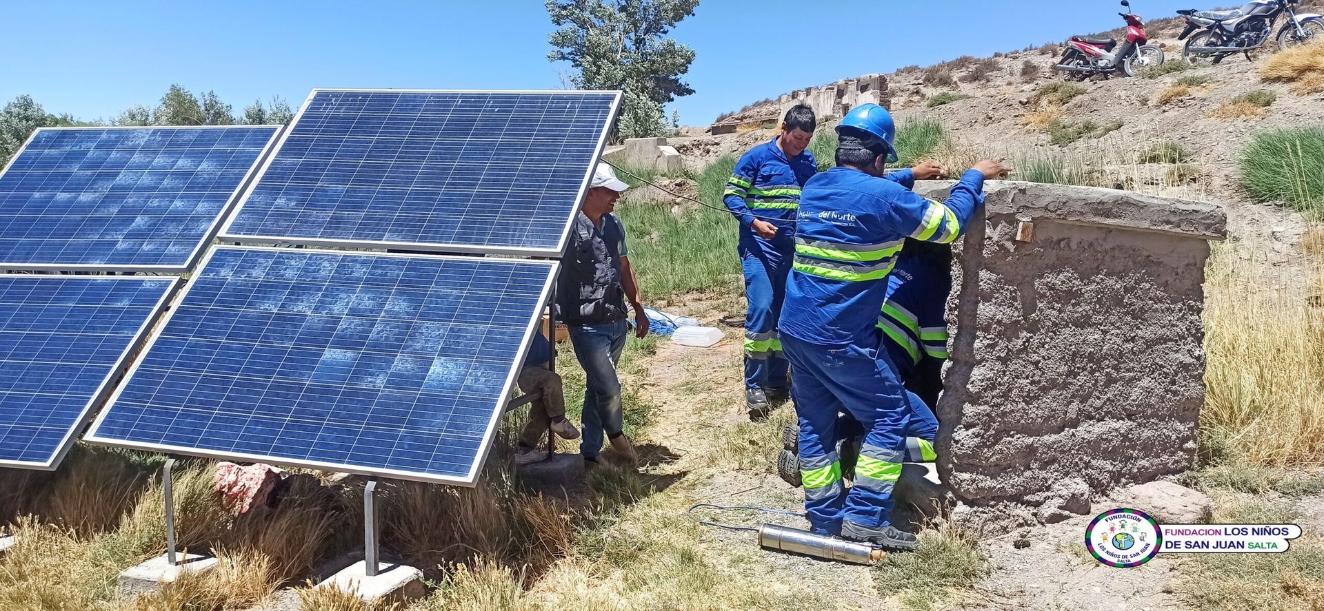 aguas del norte asistio a una escuelita de la precordillera