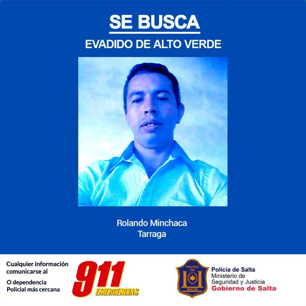 salvador mazza continua la busqueda del preso profugado
