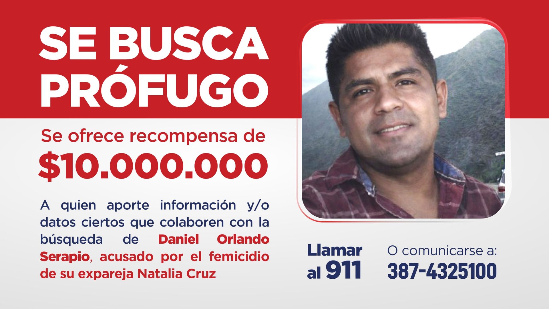 recompensa millonaria para dar con el acusado del femicidio en campo quijano ofrecen 10 millones por informacion clave