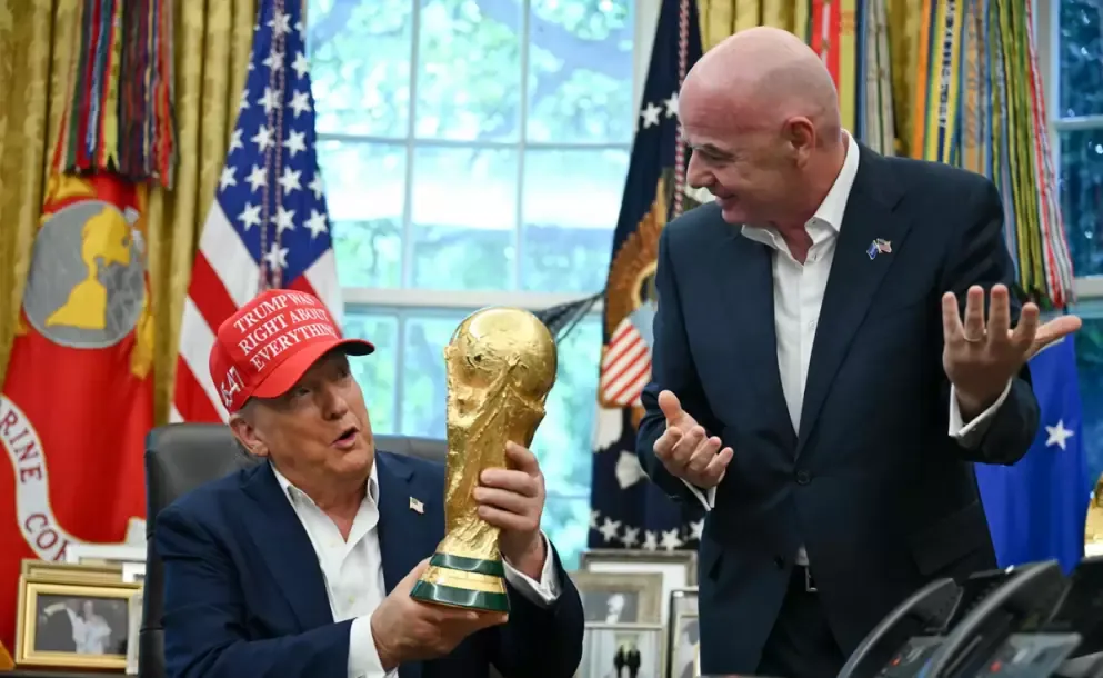 acompanado por trump gianni infantino confirmo fecha sede y horario del sorteo del mundial 2026