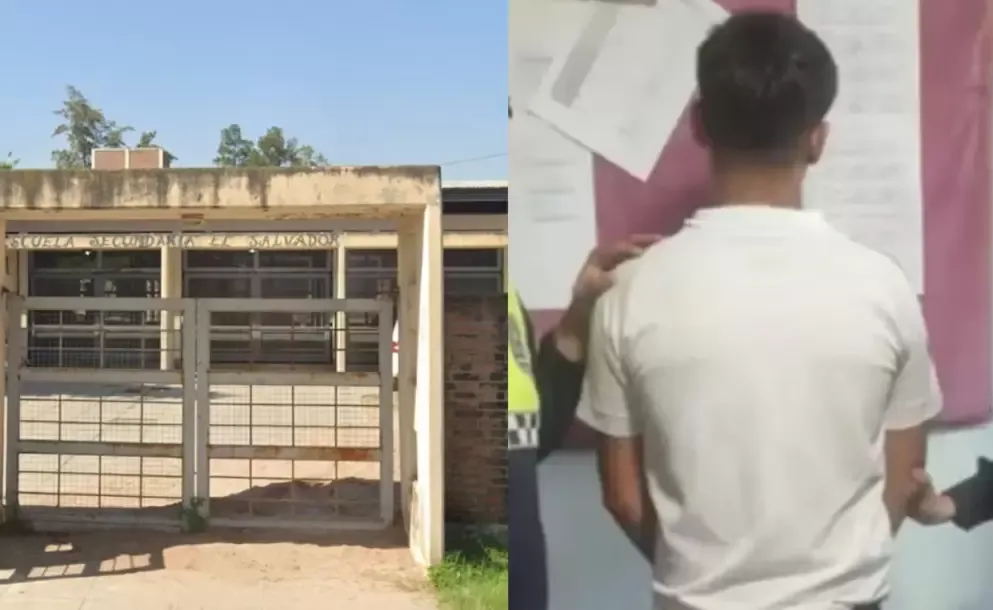 tucuman un alumno de 17 anos llevo un revolver cargado al colegio y lo detuvieron en plena clase