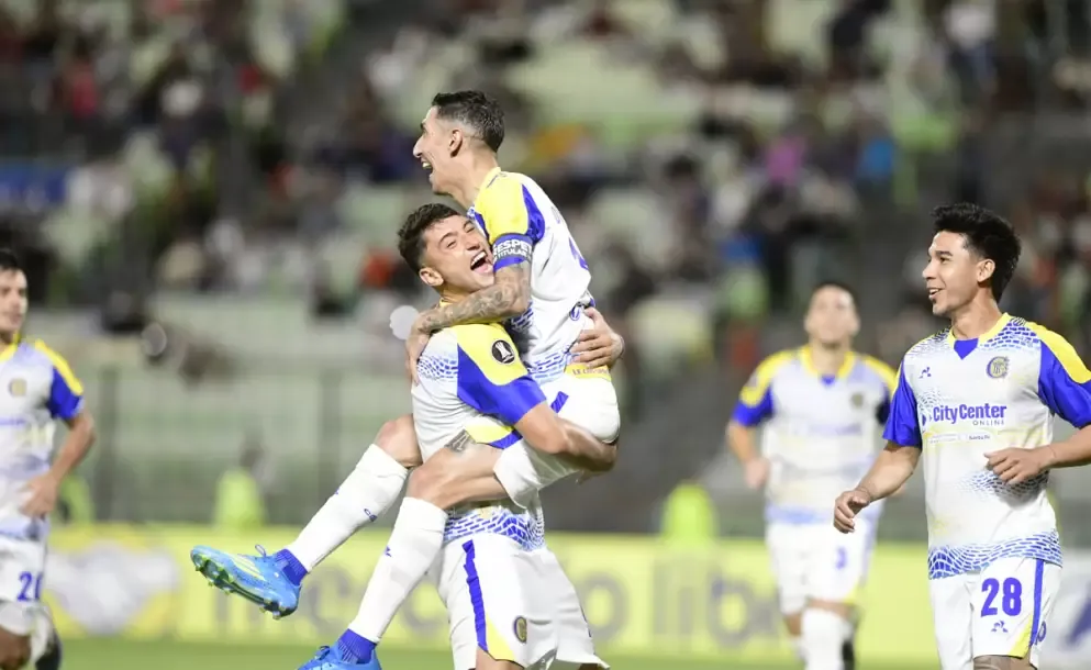 rosario central gano 3 a 0 en venezuela angel di maria marco su primer gol en copa libertadores