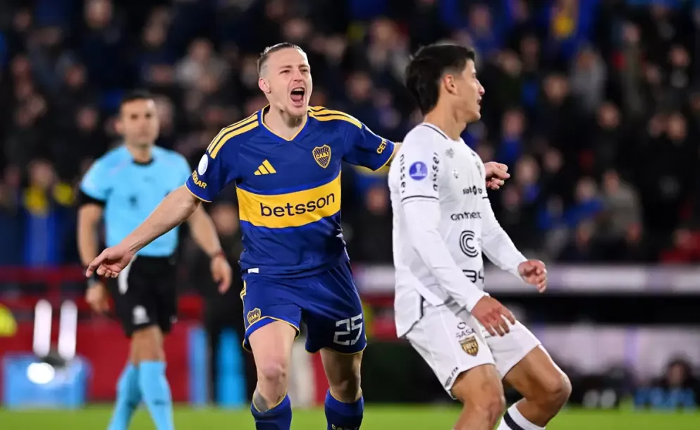 boca juniors le gano 3 1 a recoleta por la ida de los octavos de final en la copa sudamericana