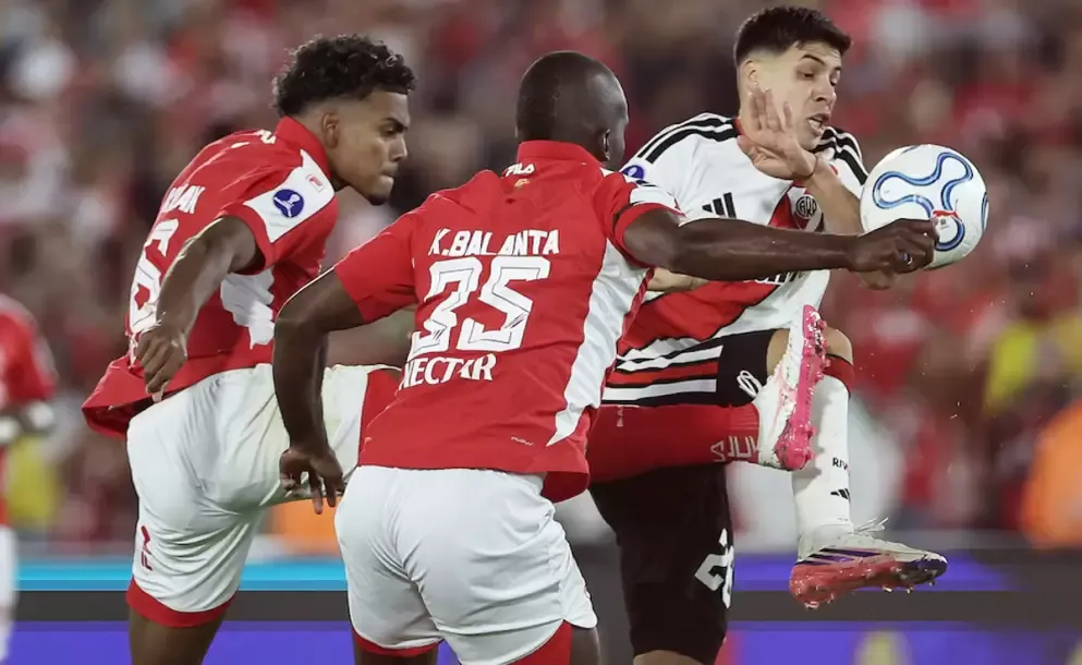 river empato sin goles ante independiente santa fe por la ida de los octavos de final de la copa sudamericana