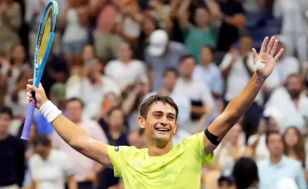 Histórico golpe del argentino Mariano Navone: venció a Novak Djokovic en el US Open