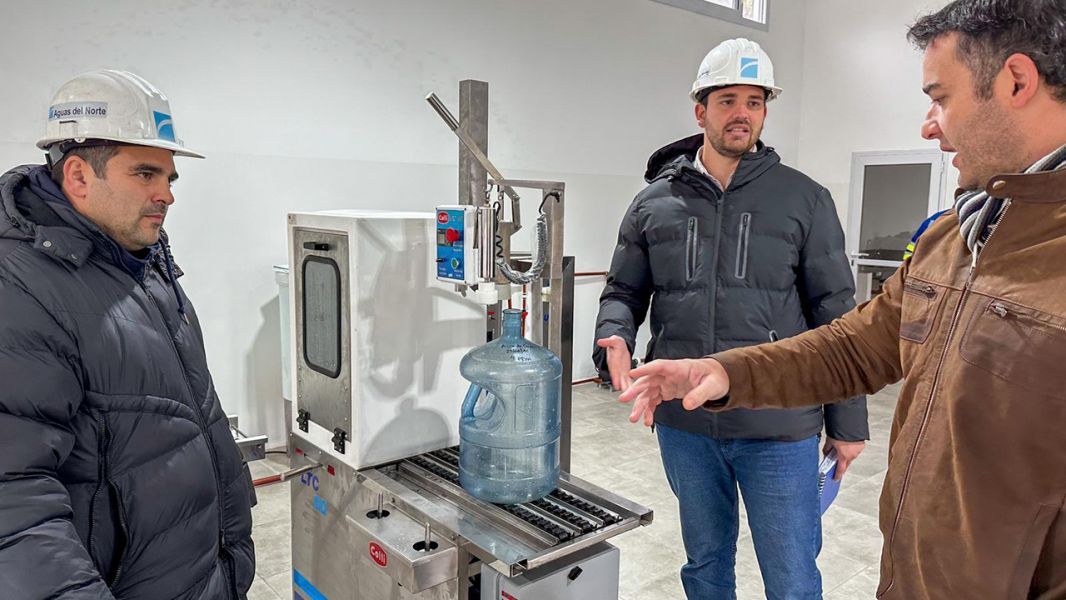 aguas del norte avanza en la habilitacion de su primera planta envasadora de agua