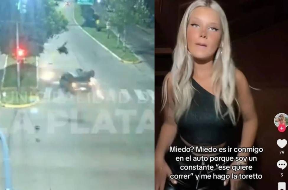 indignante una joven de 20 anos atropello y mato a un motociclista despues de pasar el semaforo en rojo a toda velocidad video