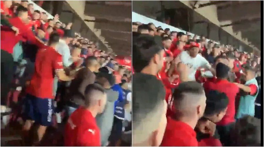 independiente le pegaron a los hinchas cuando cantaban contra la dirigencia video