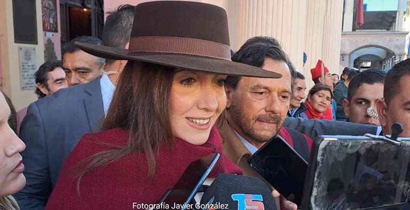 vestida de gaucha la vicepresidente villarruel participa de los actos en honor a guemes