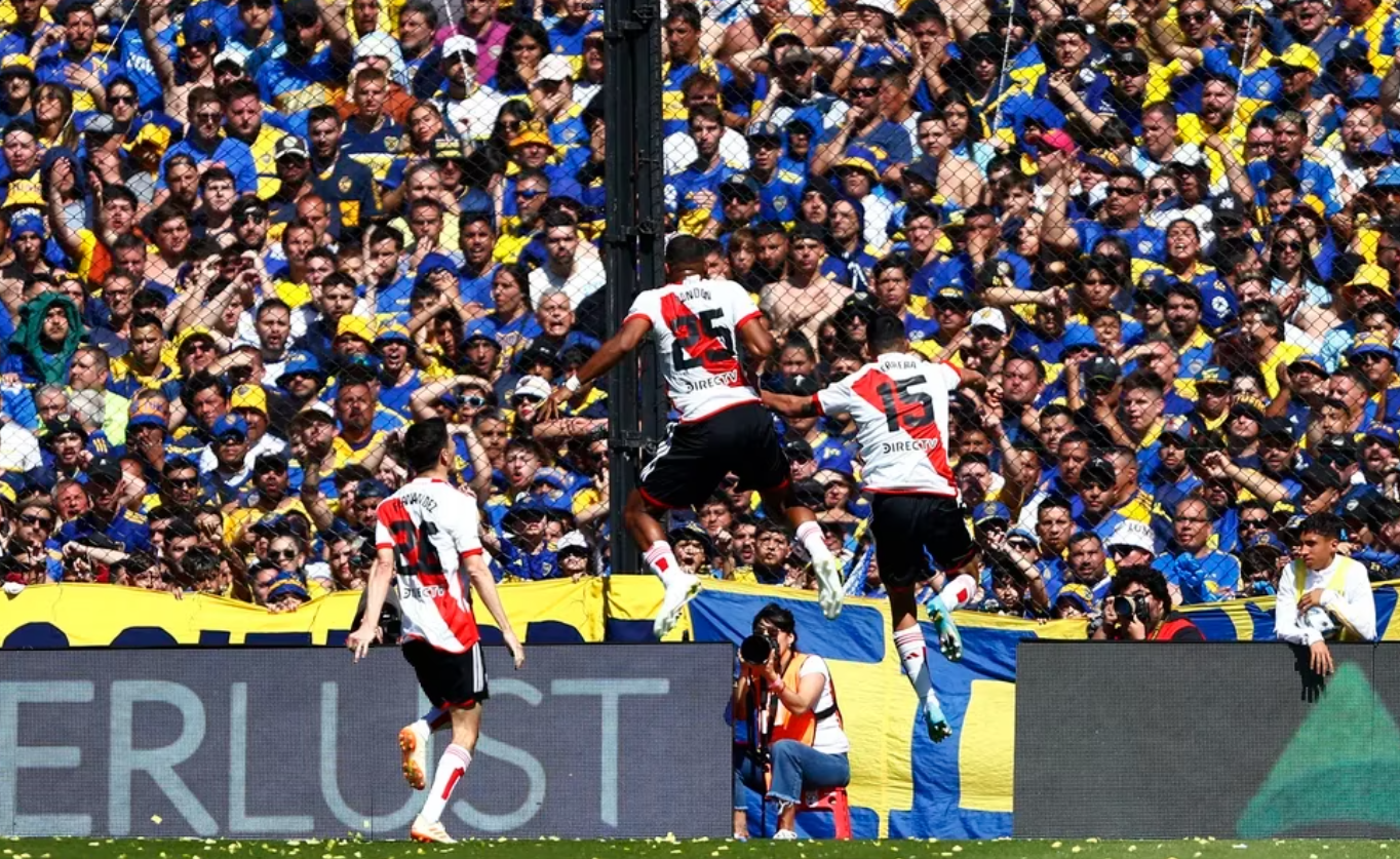 gano river el superclasico por 2 a 0 y respira demichelis