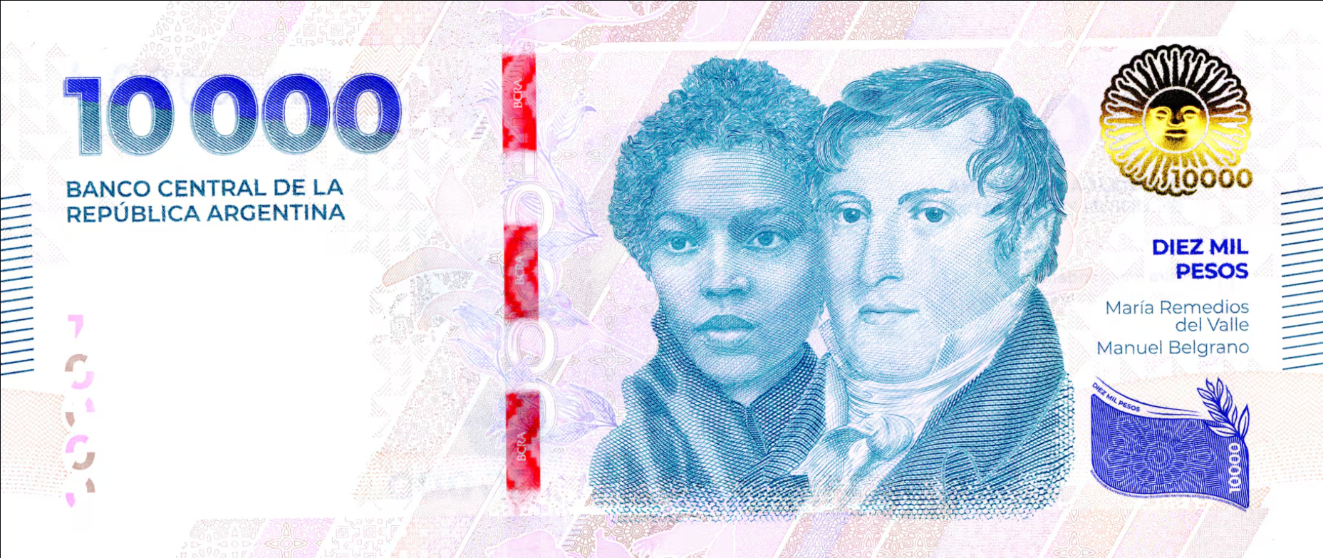 ya estan en circulacion los nuevos billetes de 10 000 pesos
