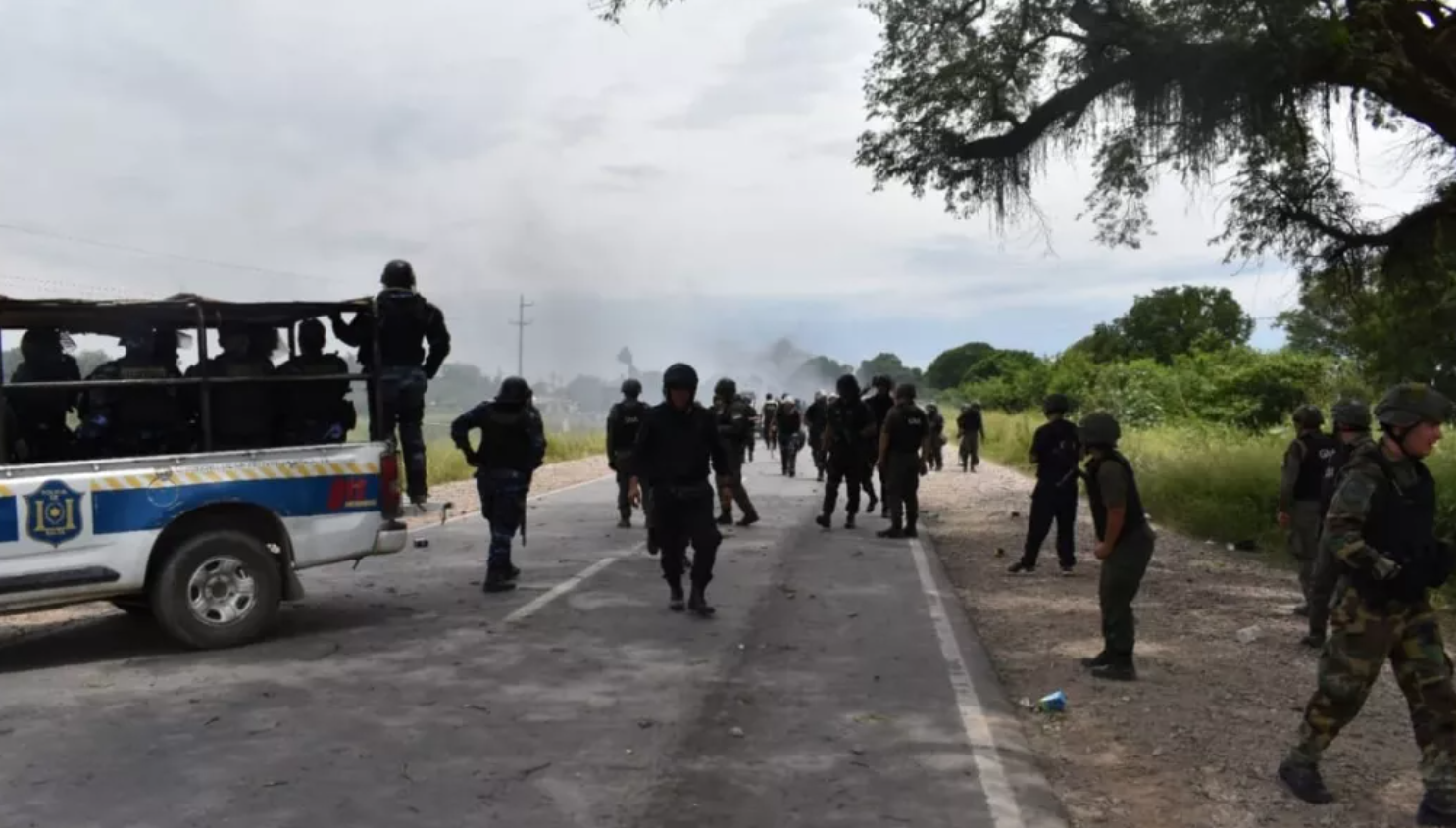 se recuperan los efectivos de la fuerza heridos en la toma de la ruta nacional 50