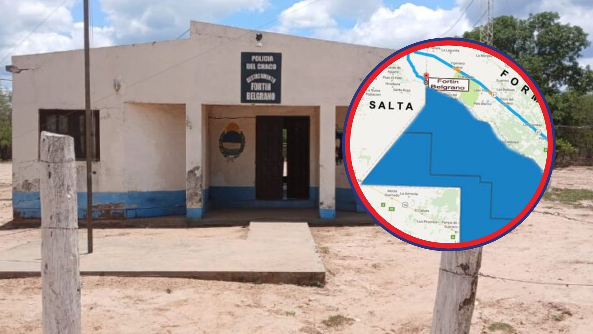 fortin belgrano en el limite de salta con chaco y formosa con 45 de calor sin luz y agua