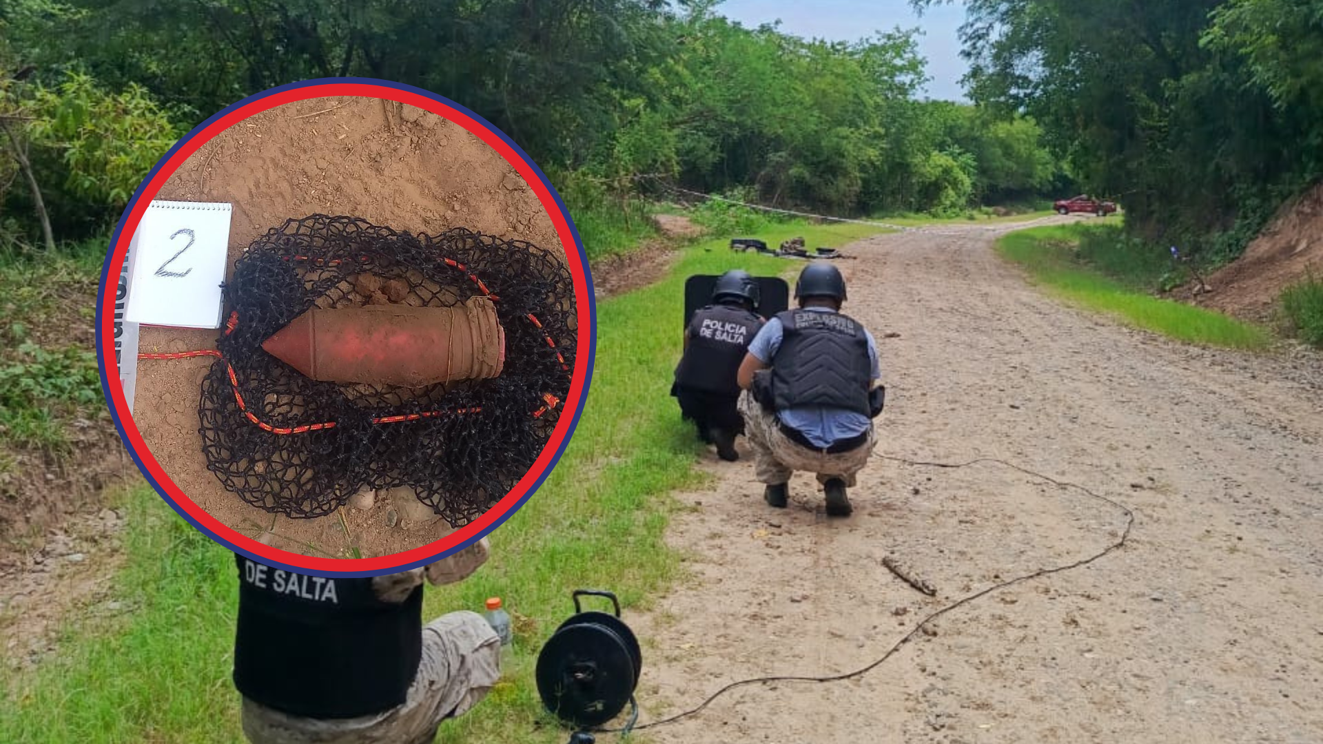 enrique mosconi encontraron y desactivaron dos explosivos petroleros en una finca