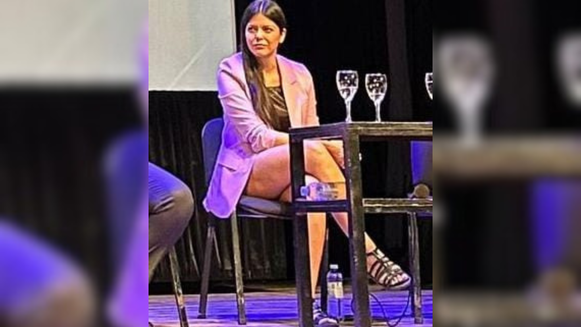 orozco mas intereesada en eventos sociales con los portenos que en trabajar por su provincia