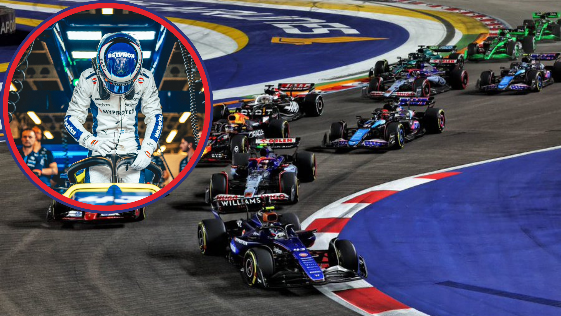colapinto termino 11 en el gran premio de singapur
