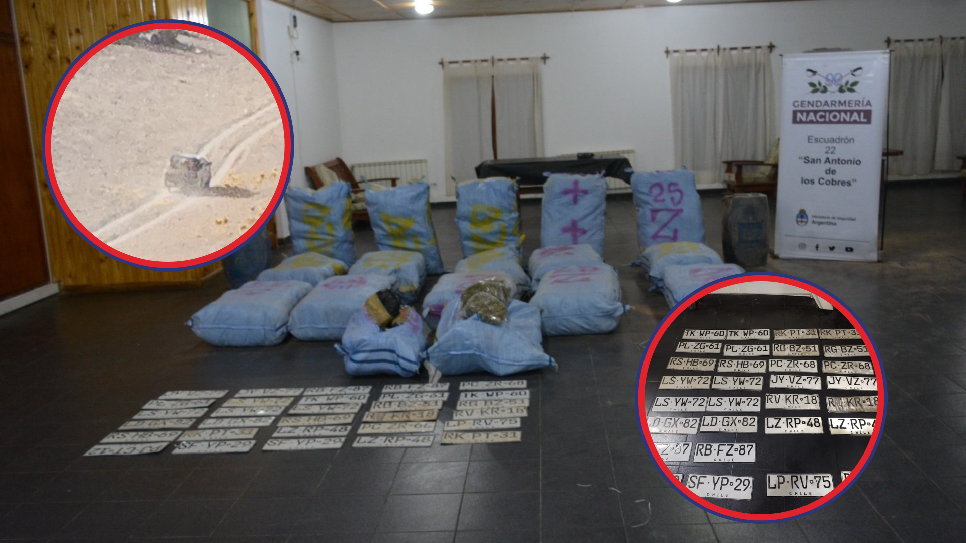bolivianos intentaron ingresar desde chile droga y patentes falsas