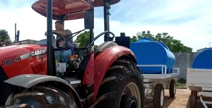 mal nacidos repartian agua y le robaron el tractor ocurrio en el norte