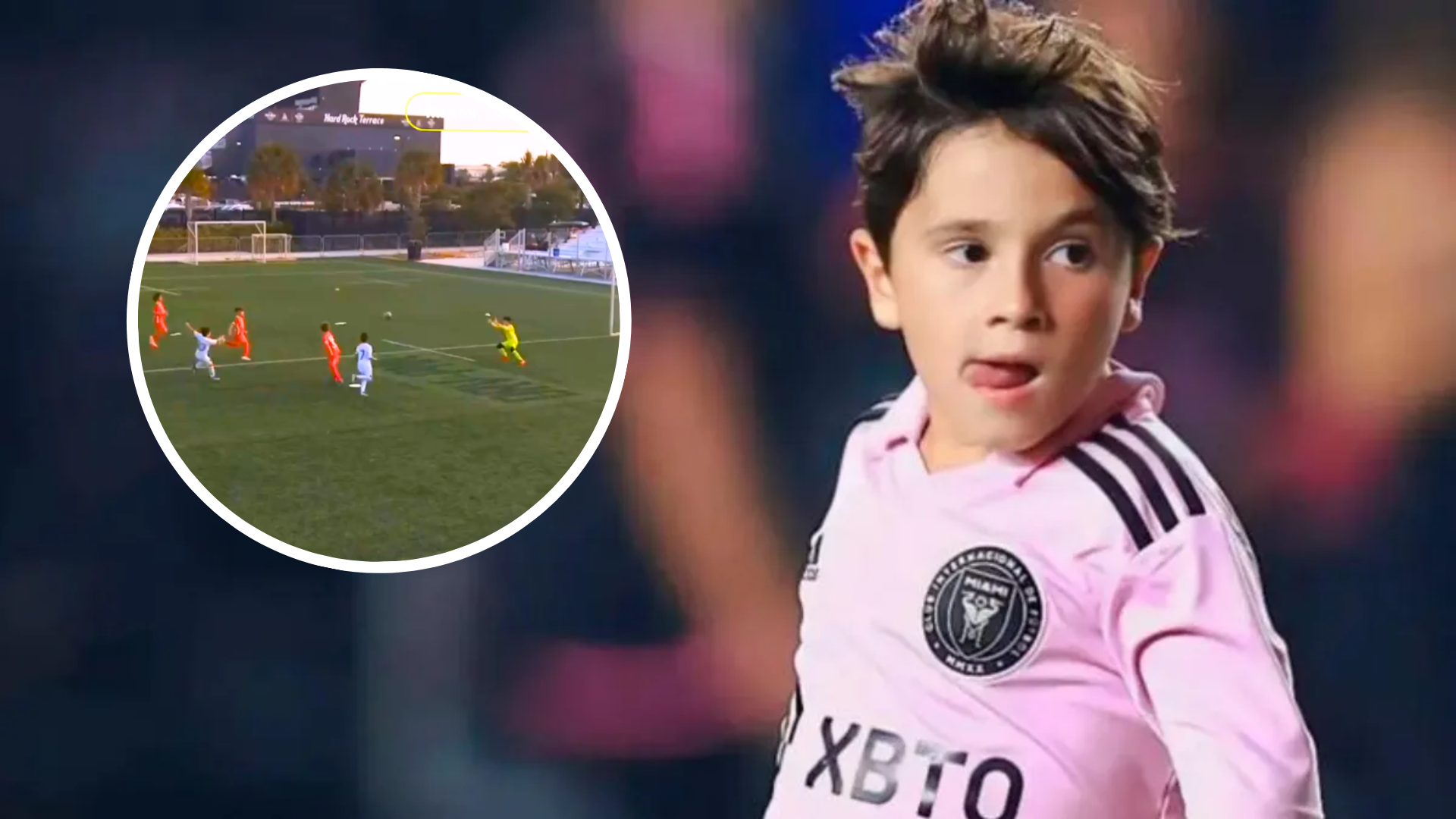 de tal palo tal astilla mateo messi esta imparable y metio cinco goles en las interiores del inter video