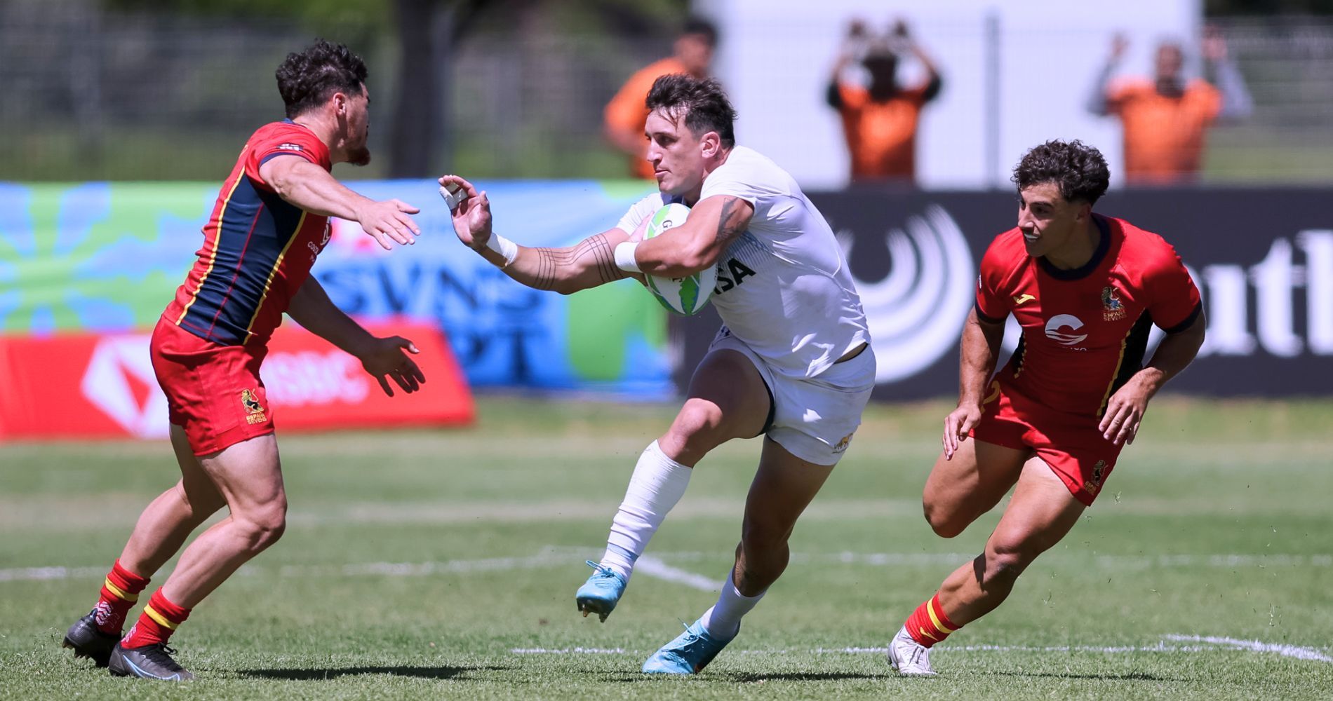 los pumas seven lograron imponerse ante francia y estan en cuartos