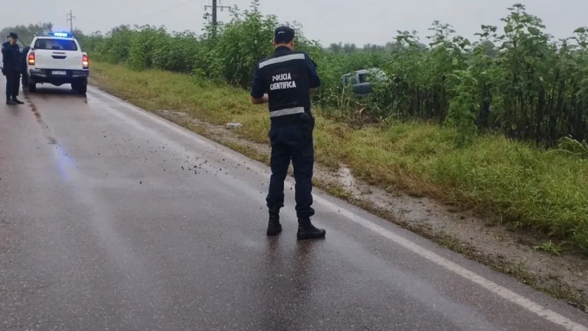 una mujer murio camioneta impacto con dos motocicletas en la ruta 34 en mosconi