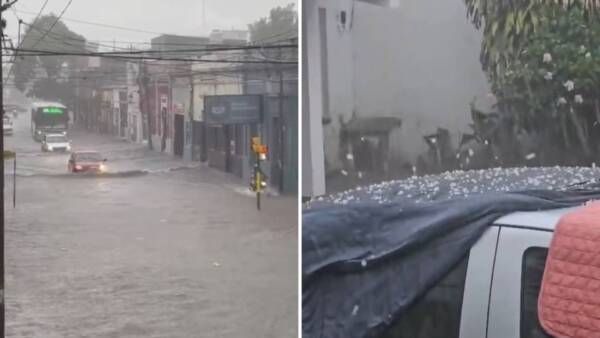 temporal en salta terrible granizada en distintos puntos de la ciudad