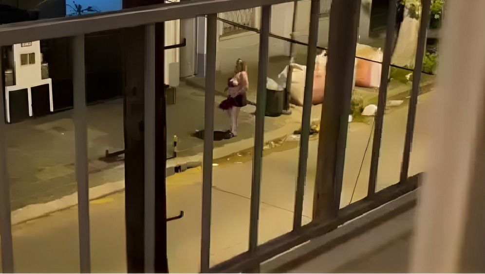 se excedio en los festejos y quedo todo grabado van a tener que salir a trabajar gritaba video