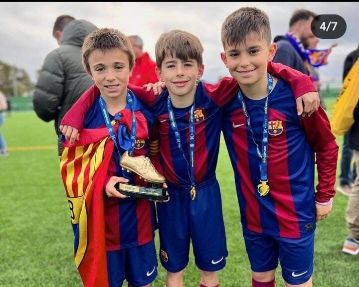 pedrito juarez el saltenito que se luce en el barcelona y se consagro campeon en la ibercup 2024 video