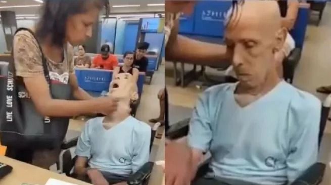 brasil una mujer llevo a su tio muerto a un banco para sacar un prestamo video