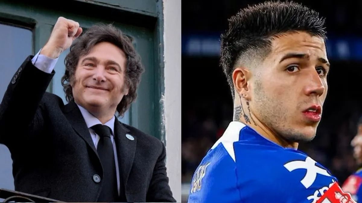 en medio de la polemica javier milei llamo a enzo fernandez