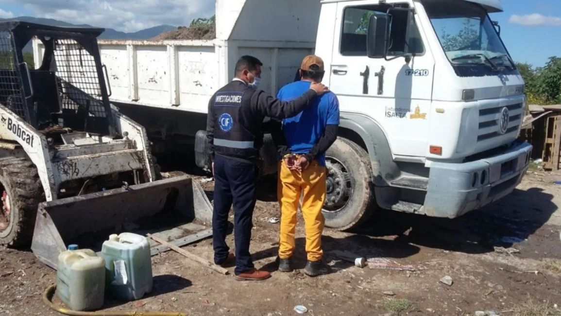 capital empleados municipales condenados por robar combustible y aridos de la planta hormigonera