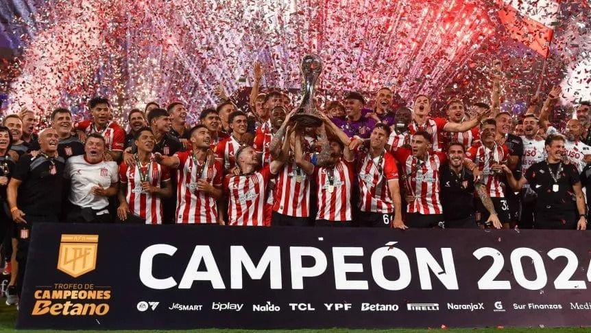 estudiantes goleo a velez en santiago del estero y alzo el trofeo de campeones
