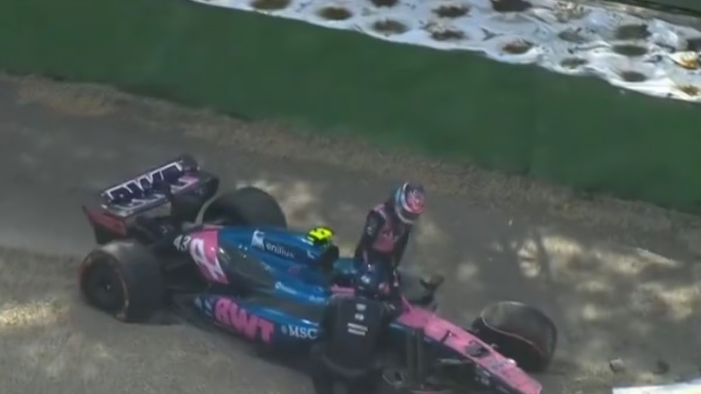 choco colapinto y largaria 15 en el gp de imola video