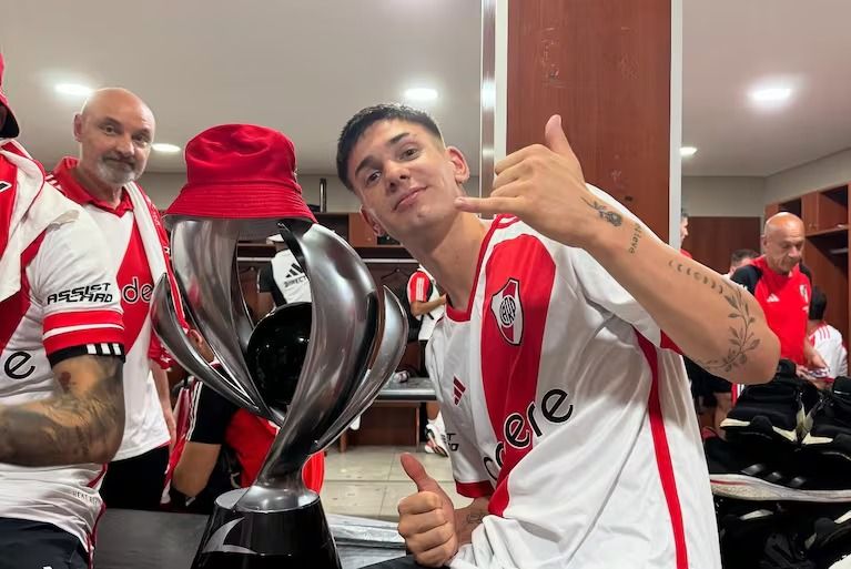 franco mastantuono se despidio de river con un emotivo posteo hasta pronto
