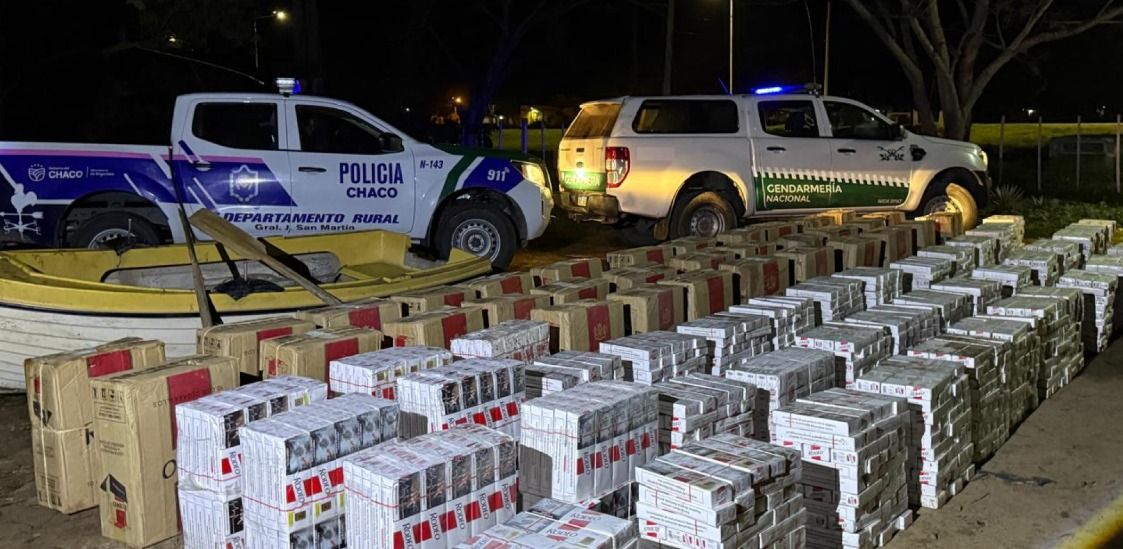 interceptan a la vera del rio bermejo 39 650 atados de cigarrillos de contrabando