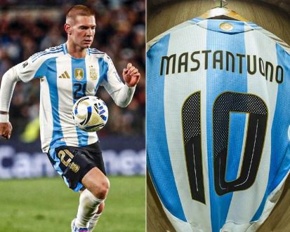 mastantuono el dueno de la 10 de la seleccion ante la ausencia de messi