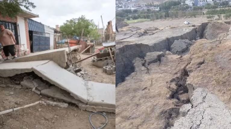 alerta en comodoro rivadavia por el desplazamiento de un cerro que obligo a evacuar de urgencia a mas de 90 familias