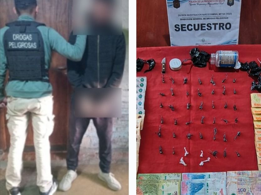 denuncias web allanamiento y un detenido por comercializacion de drogas en metan