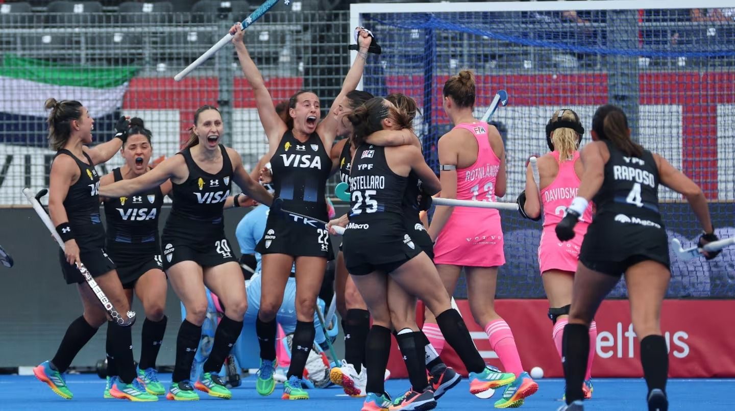 las leonas consiguieron un triunfo impresionante ante alemania por 3 2 y tienen casi asegurada la clasificacion en el mundial