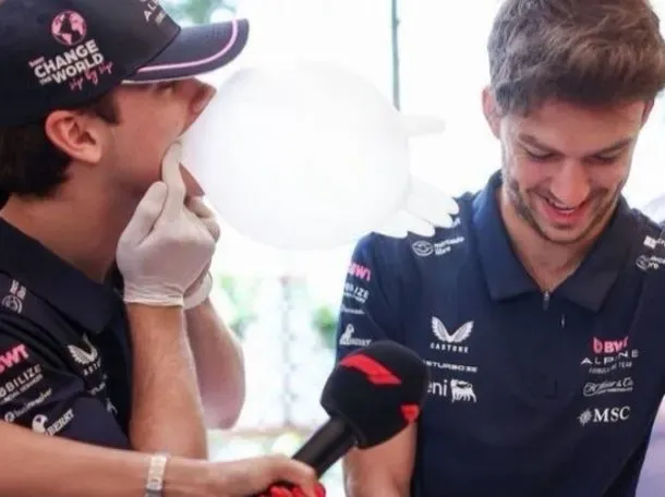 el divertido momento entre franco colapinto y pierre gasly en la previa del gp de azerbaiyan