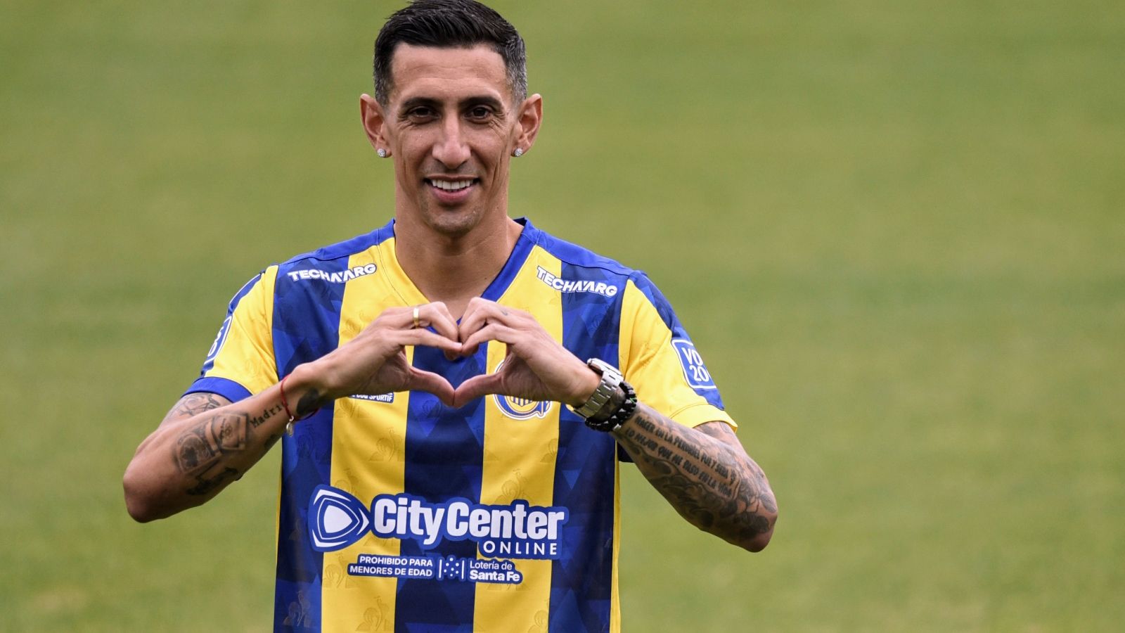 la emocionante presentacion de di maria en su vuelta a rosario central
